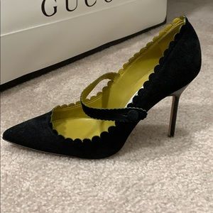 Black Mary Jane Manolo Blahnik. Worn once